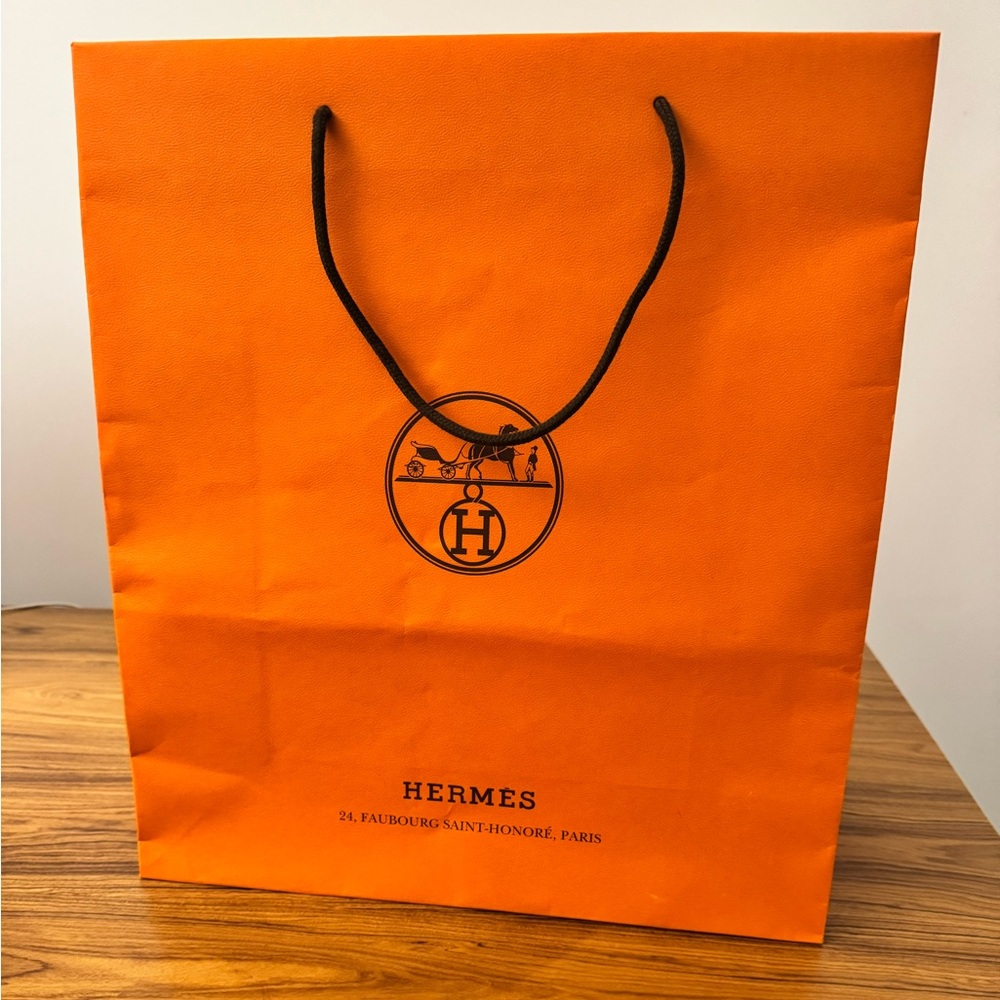 Authentic Hermes shopping bag large